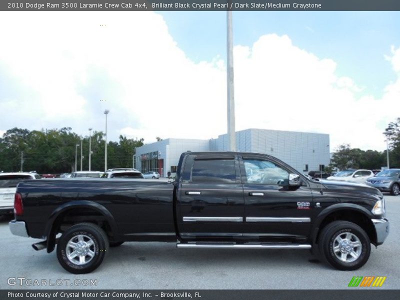 Brilliant Black Crystal Pearl / Dark Slate/Medium Graystone 2010 Dodge Ram 3500 Laramie Crew Cab 4x4