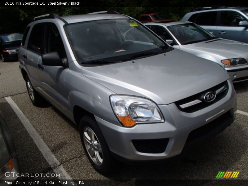 Steel Silver / Black 2010 Kia Sportage LX