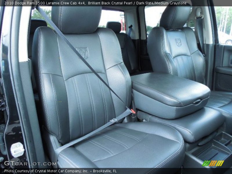 Brilliant Black Crystal Pearl / Dark Slate/Medium Graystone 2010 Dodge Ram 3500 Laramie Crew Cab 4x4