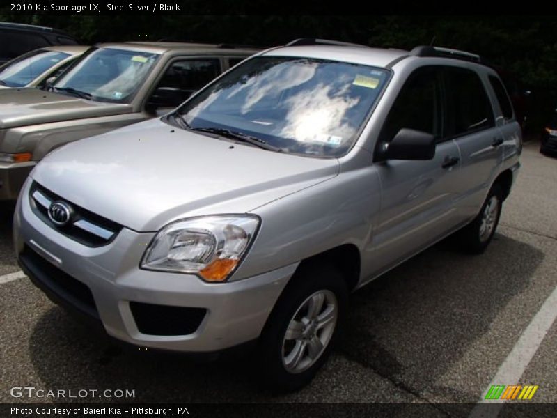 Steel Silver / Black 2010 Kia Sportage LX