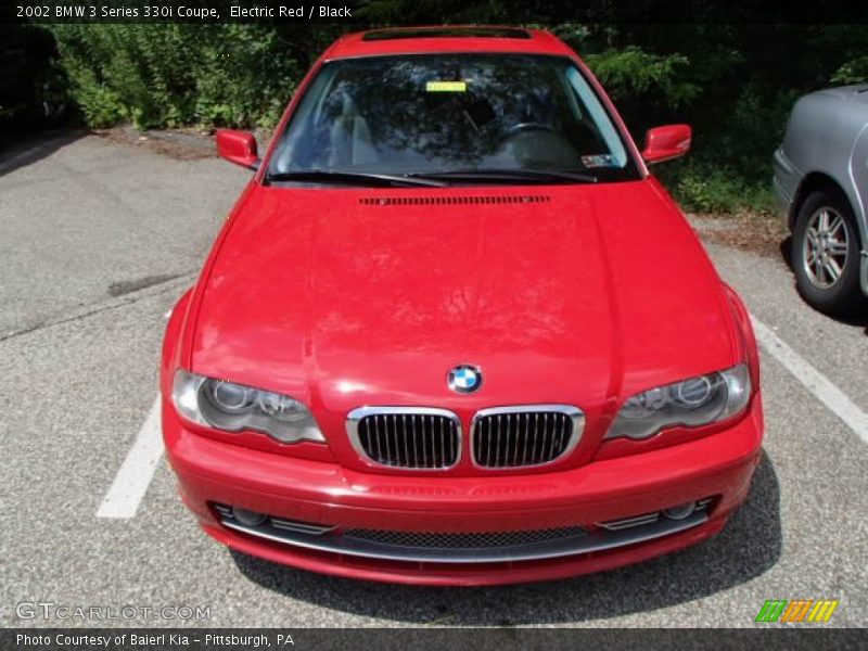 Electric Red / Black 2002 BMW 3 Series 330i Coupe