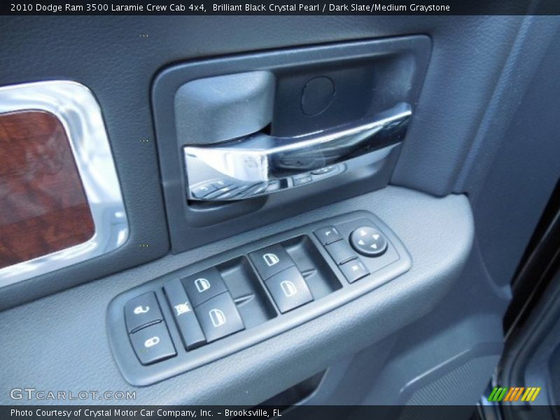 Brilliant Black Crystal Pearl / Dark Slate/Medium Graystone 2010 Dodge Ram 3500 Laramie Crew Cab 4x4