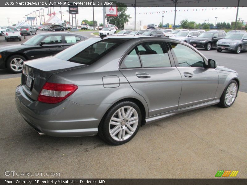 Pewter Metallic / Black 2009 Mercedes-Benz C 300 4Matic