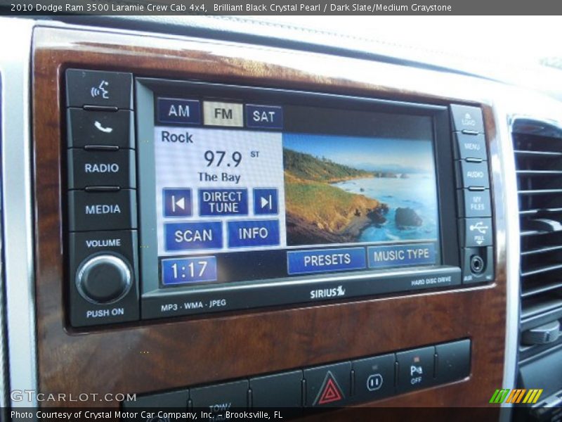 Brilliant Black Crystal Pearl / Dark Slate/Medium Graystone 2010 Dodge Ram 3500 Laramie Crew Cab 4x4