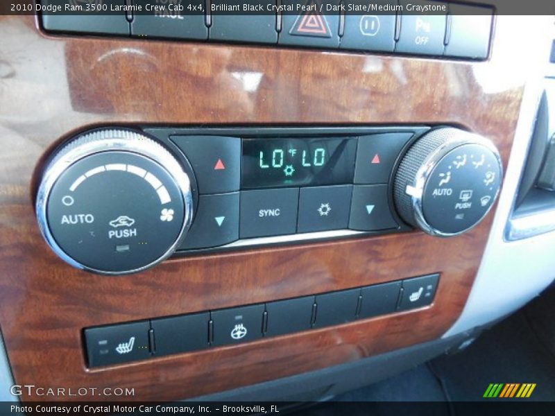 Brilliant Black Crystal Pearl / Dark Slate/Medium Graystone 2010 Dodge Ram 3500 Laramie Crew Cab 4x4