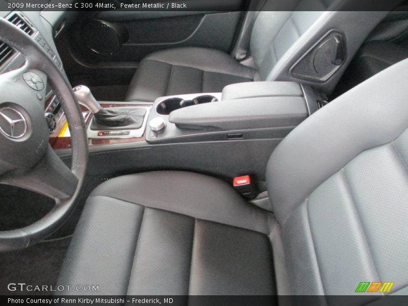 Pewter Metallic / Black 2009 Mercedes-Benz C 300 4Matic