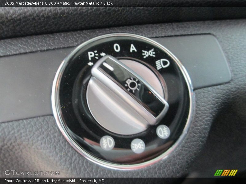 Pewter Metallic / Black 2009 Mercedes-Benz C 300 4Matic