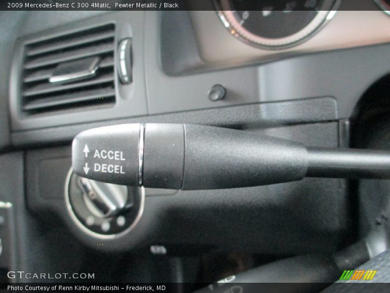 Pewter Metallic / Black 2009 Mercedes-Benz C 300 4Matic