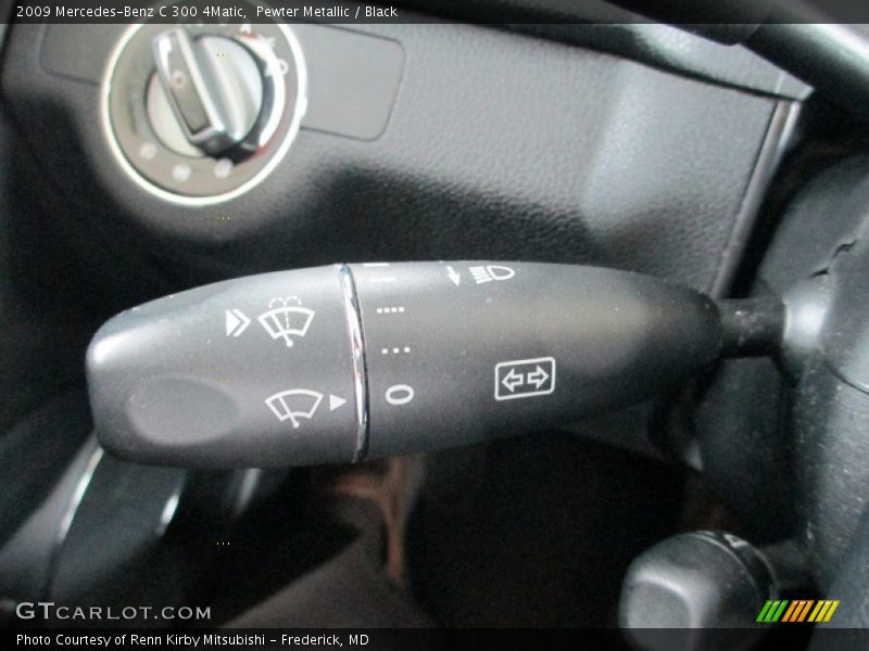 Pewter Metallic / Black 2009 Mercedes-Benz C 300 4Matic
