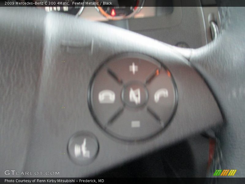 Pewter Metallic / Black 2009 Mercedes-Benz C 300 4Matic