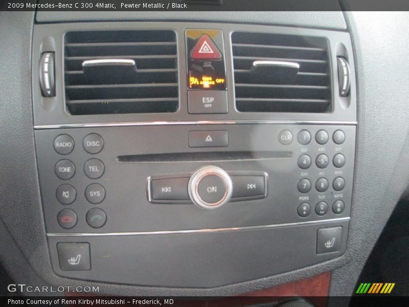 Pewter Metallic / Black 2009 Mercedes-Benz C 300 4Matic