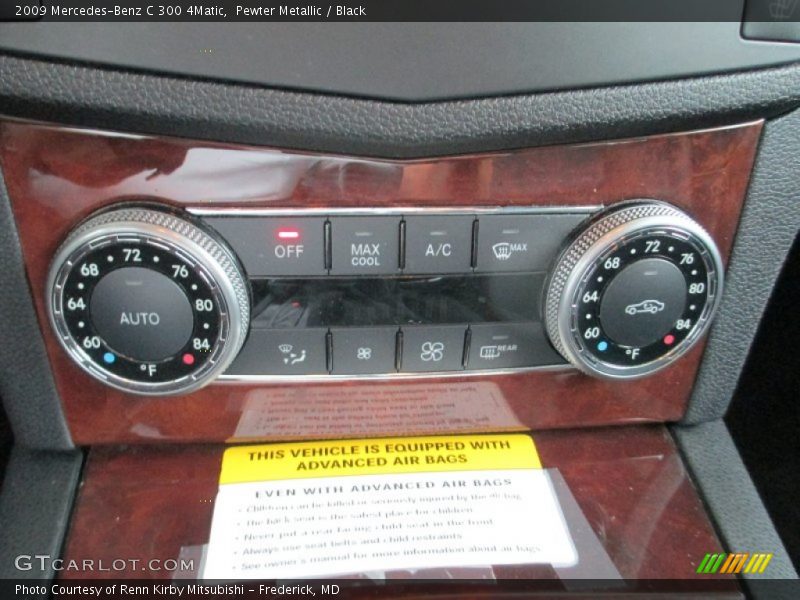 Pewter Metallic / Black 2009 Mercedes-Benz C 300 4Matic
