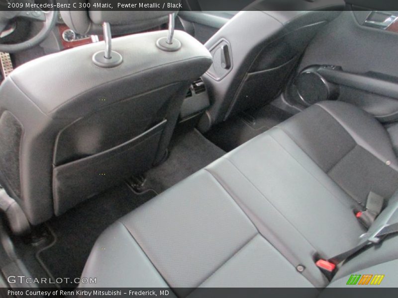 Pewter Metallic / Black 2009 Mercedes-Benz C 300 4Matic