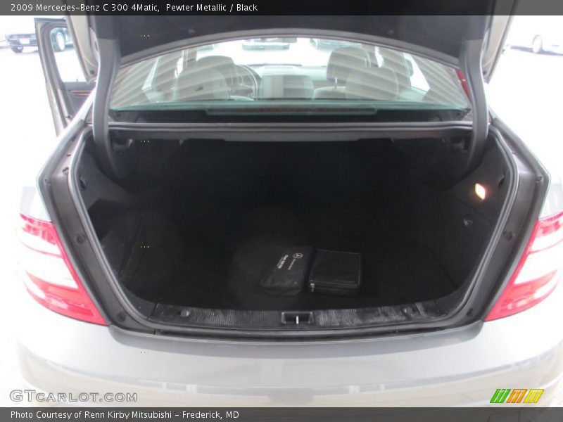 Pewter Metallic / Black 2009 Mercedes-Benz C 300 4Matic