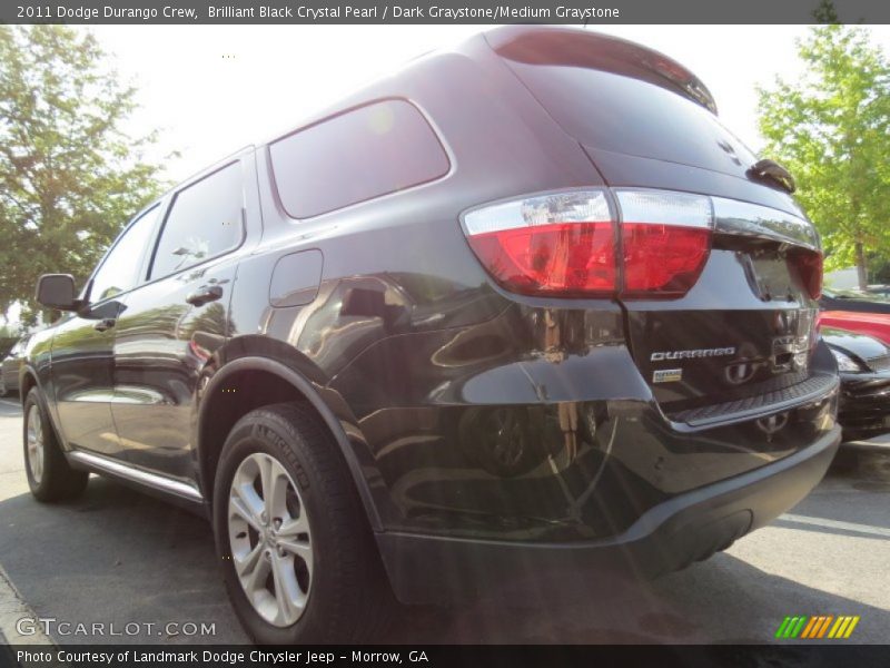 Brilliant Black Crystal Pearl / Dark Graystone/Medium Graystone 2011 Dodge Durango Crew