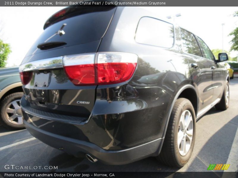 Brilliant Black Crystal Pearl / Dark Graystone/Medium Graystone 2011 Dodge Durango Crew