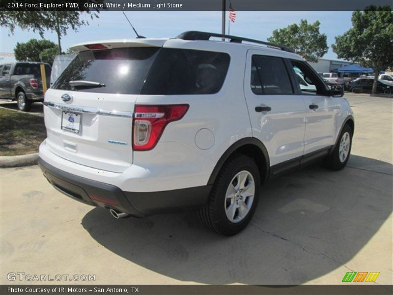 Oxford White / Medium Light Stone 2014 Ford Explorer FWD