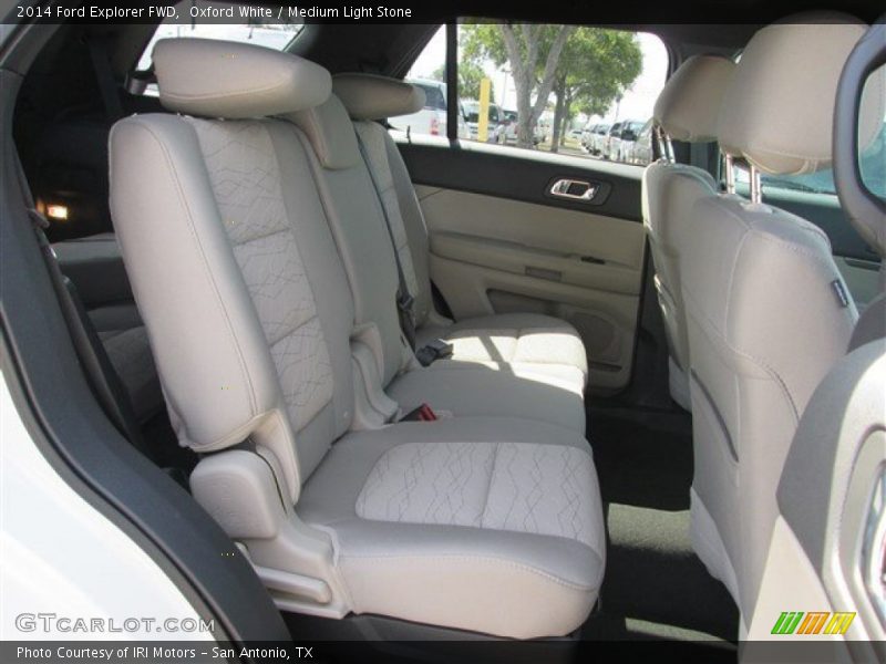 Oxford White / Medium Light Stone 2014 Ford Explorer FWD