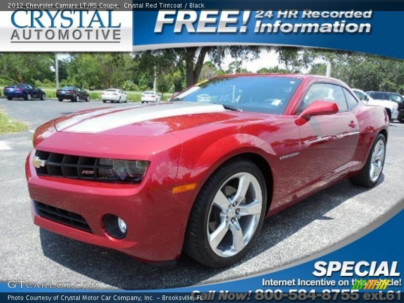 Crystal Red Tintcoat / Black 2012 Chevrolet Camaro LT/RS Coupe