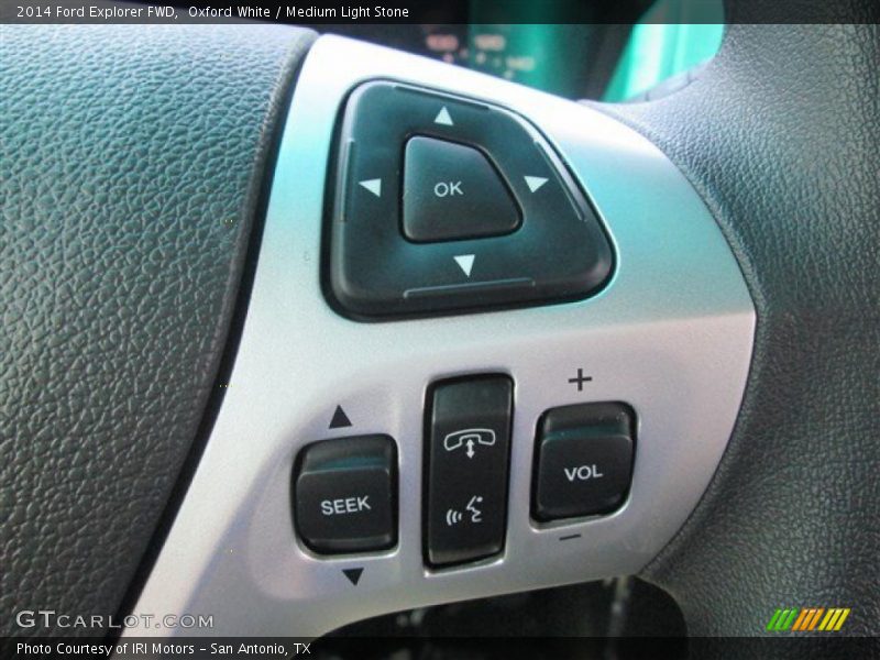 Oxford White / Medium Light Stone 2014 Ford Explorer FWD
