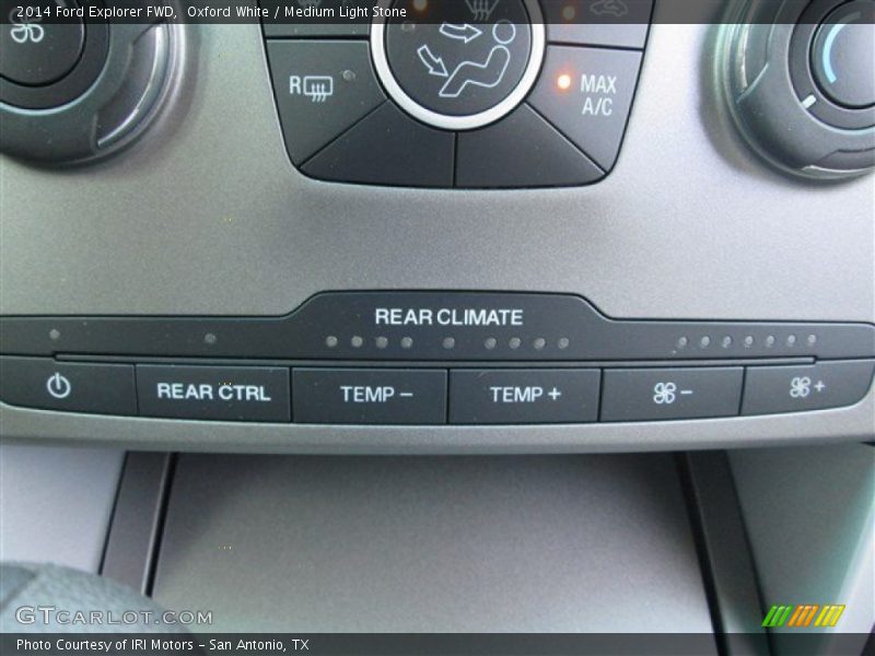 Oxford White / Medium Light Stone 2014 Ford Explorer FWD