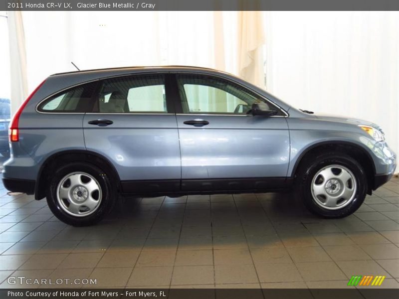 Glacier Blue Metallic / Gray 2011 Honda CR-V LX