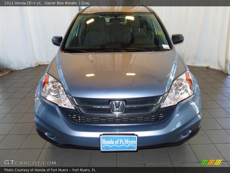Glacier Blue Metallic / Gray 2011 Honda CR-V LX