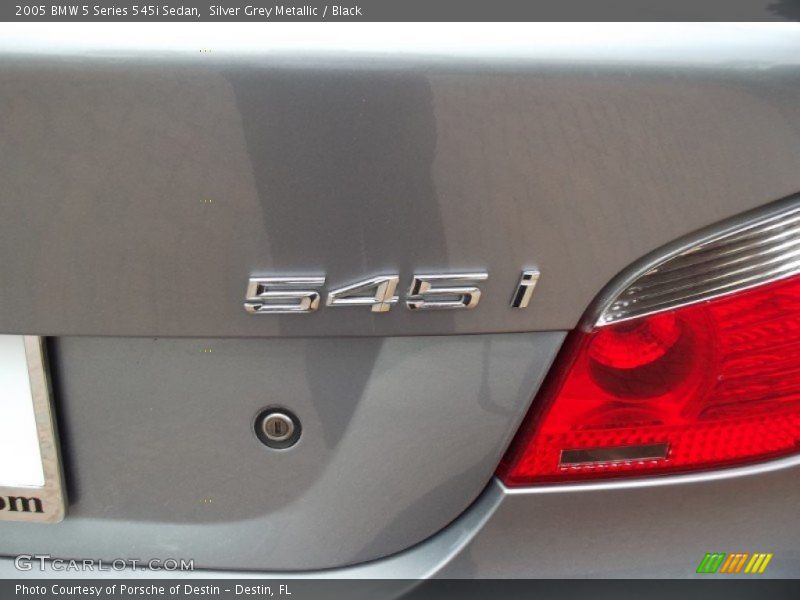 Silver Grey Metallic / Black 2005 BMW 5 Series 545i Sedan
