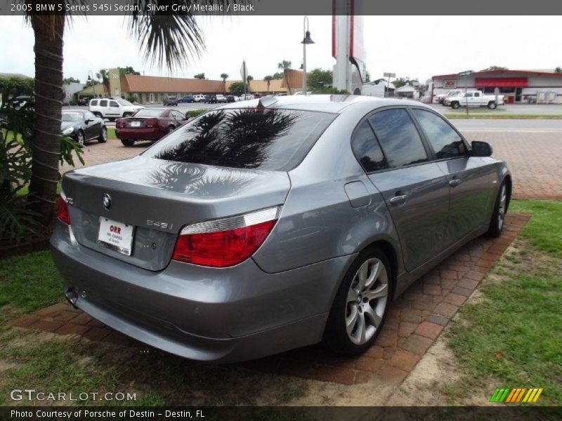 Silver Grey Metallic / Black 2005 BMW 5 Series 545i Sedan