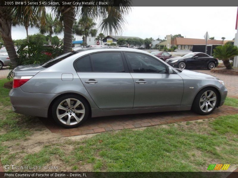 Silver Grey Metallic / Black 2005 BMW 5 Series 545i Sedan