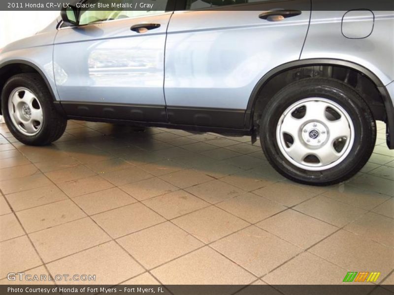 Glacier Blue Metallic / Gray 2011 Honda CR-V LX