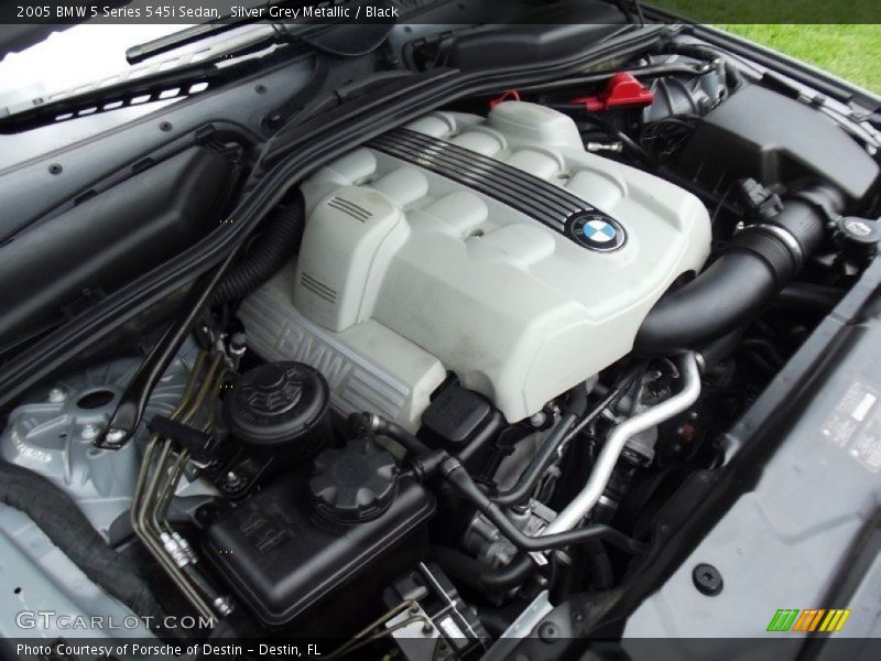 Silver Grey Metallic / Black 2005 BMW 5 Series 545i Sedan