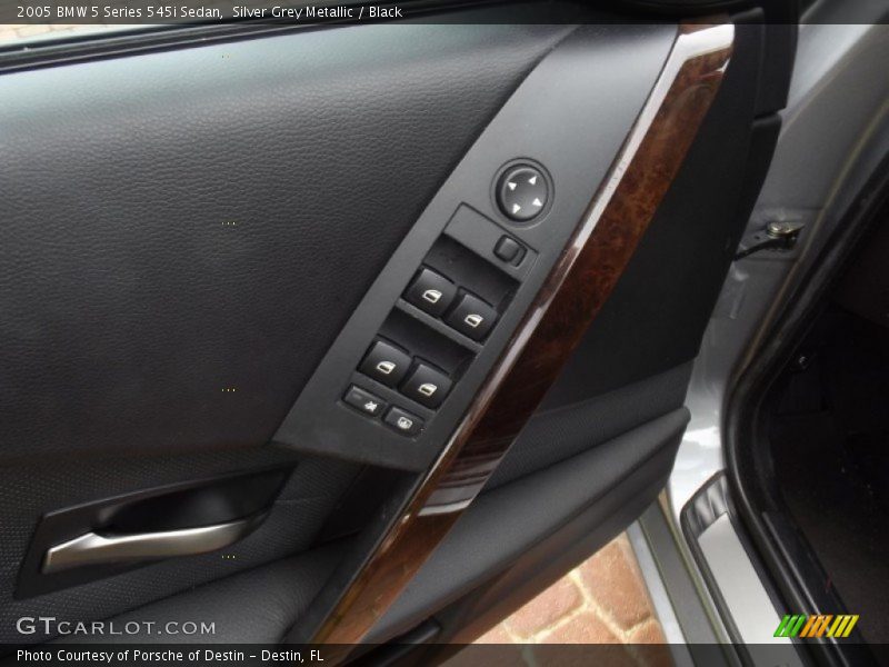 Silver Grey Metallic / Black 2005 BMW 5 Series 545i Sedan