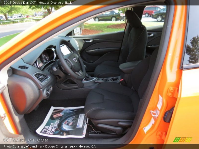 Header Orange / Black 2013 Dodge Dart SXT