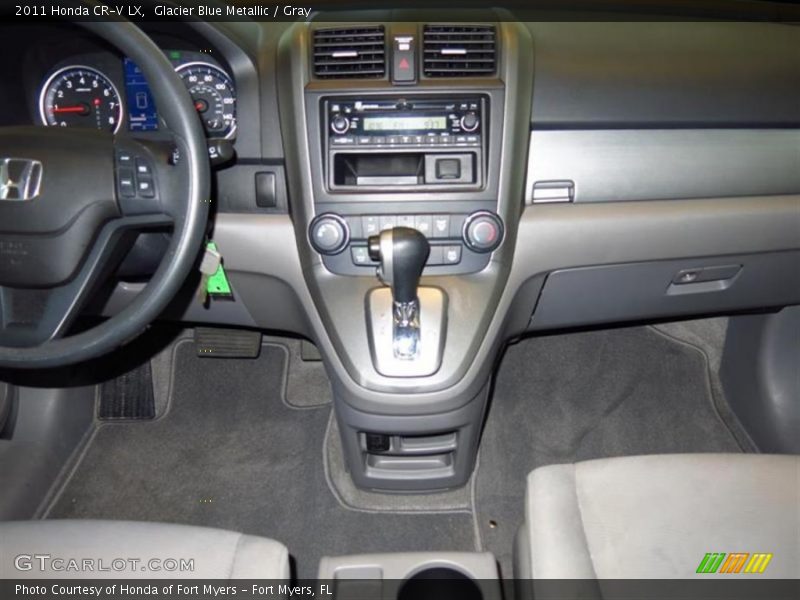 Glacier Blue Metallic / Gray 2011 Honda CR-V LX