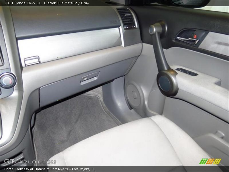 Glacier Blue Metallic / Gray 2011 Honda CR-V LX