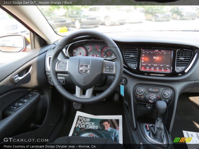 Header Orange / Black 2013 Dodge Dart SXT