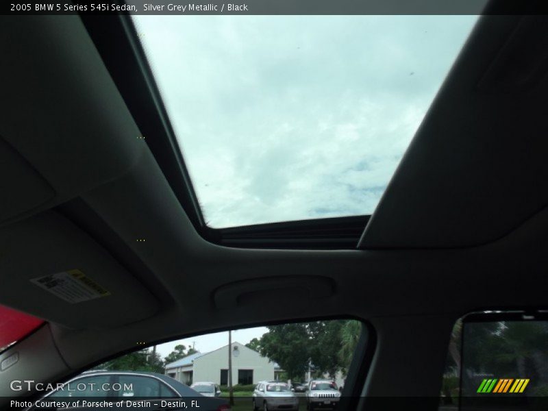 Silver Grey Metallic / Black 2005 BMW 5 Series 545i Sedan