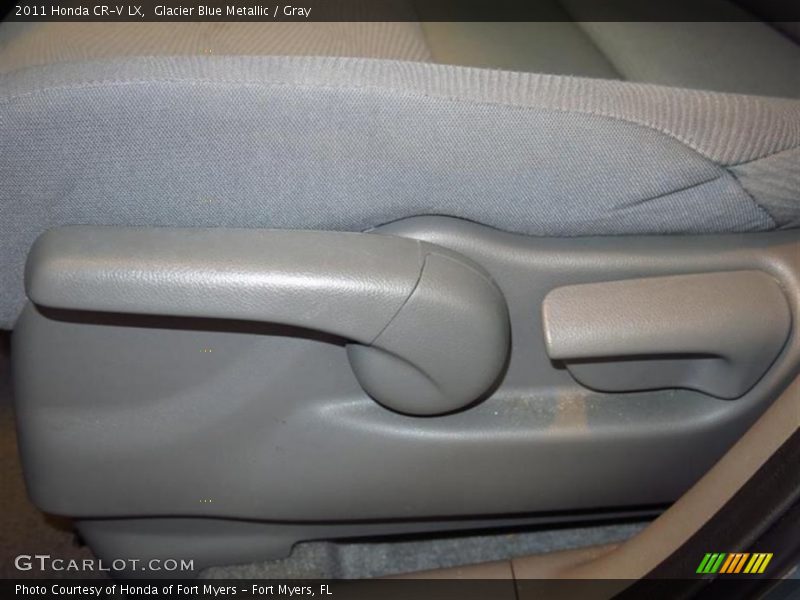 Glacier Blue Metallic / Gray 2011 Honda CR-V LX