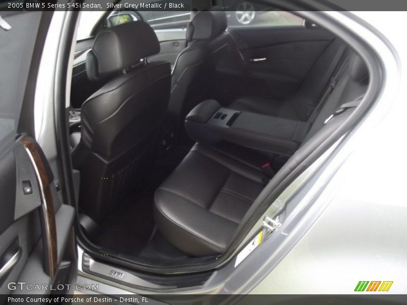 Silver Grey Metallic / Black 2005 BMW 5 Series 545i Sedan