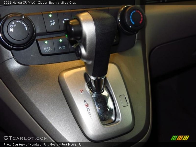 Glacier Blue Metallic / Gray 2011 Honda CR-V LX