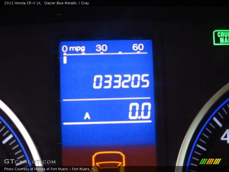 Glacier Blue Metallic / Gray 2011 Honda CR-V LX