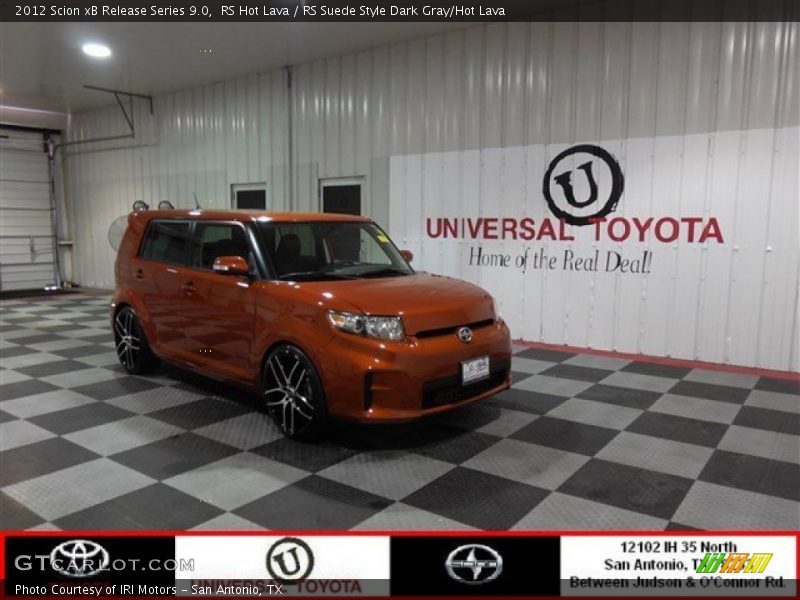 RS Hot Lava / RS Suede Style Dark Gray/Hot Lava 2012 Scion xB Release Series 9.0