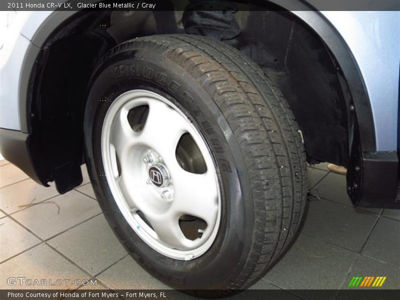 Glacier Blue Metallic / Gray 2011 Honda CR-V LX