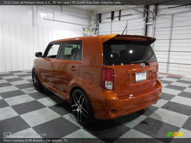 RS Hot Lava / RS Suede Style Dark Gray/Hot Lava 2012 Scion xB Release Series 9.0