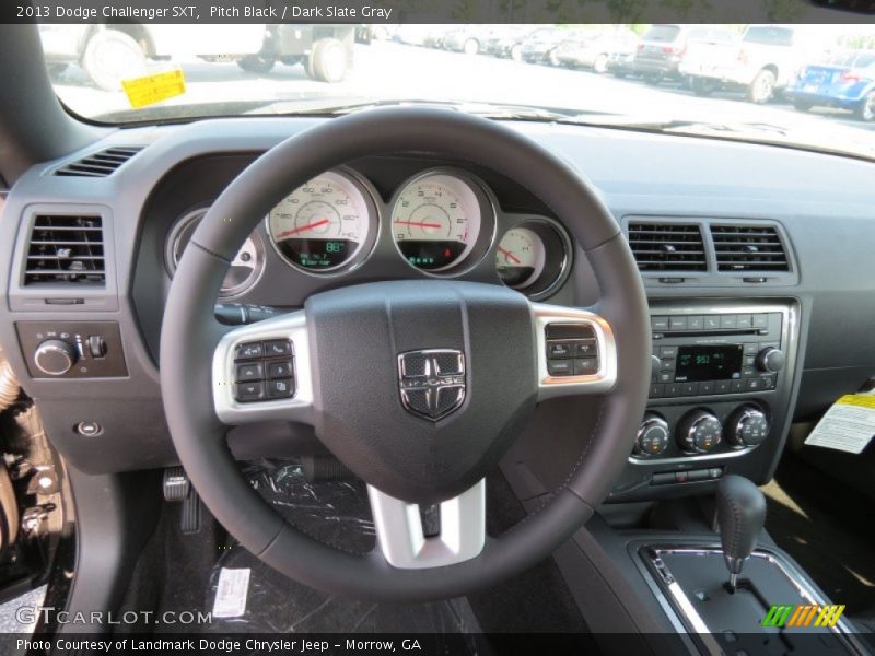 Pitch Black / Dark Slate Gray 2013 Dodge Challenger SXT