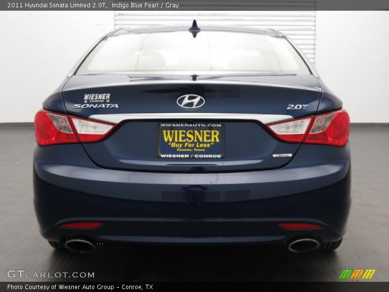 Indigo Blue Pearl / Gray 2011 Hyundai Sonata Limited 2.0T