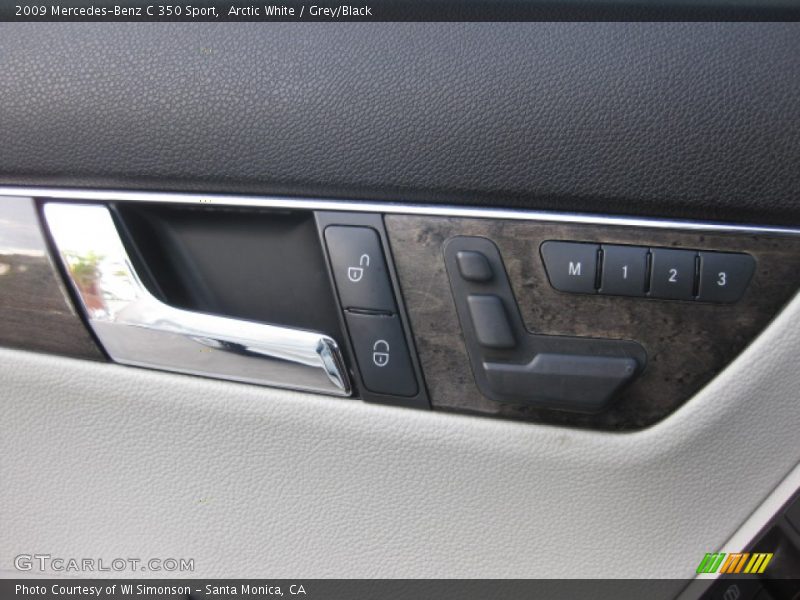 Arctic White / Grey/Black 2009 Mercedes-Benz C 350 Sport