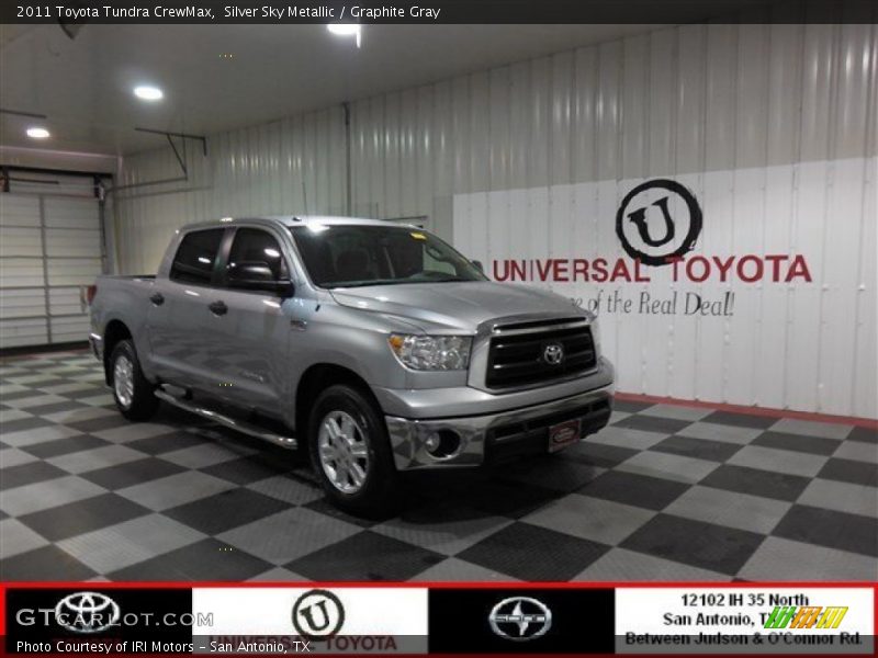 Silver Sky Metallic / Graphite Gray 2011 Toyota Tundra CrewMax
