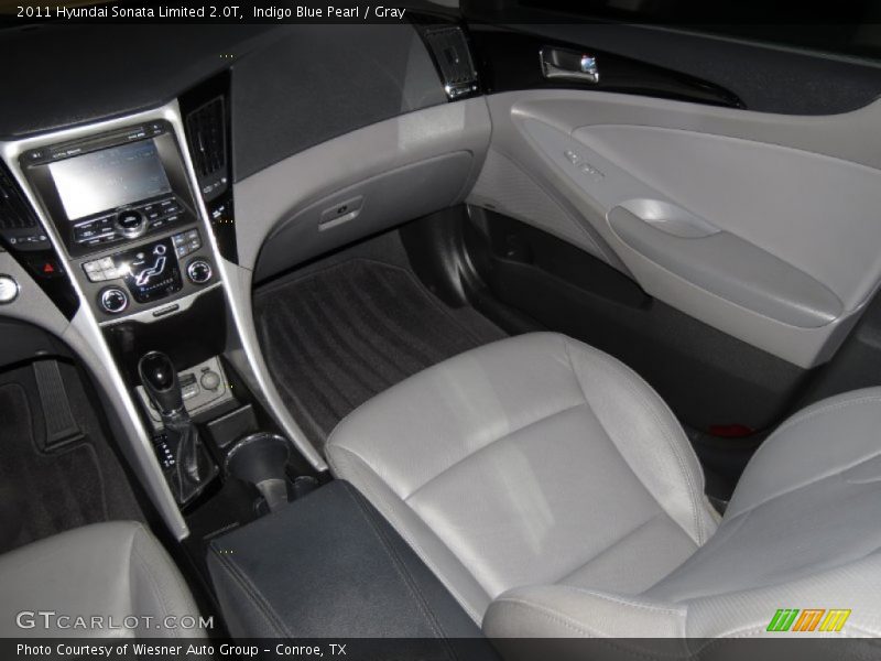 Indigo Blue Pearl / Gray 2011 Hyundai Sonata Limited 2.0T